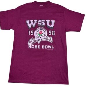 Vintage Washington State Cougars 1998 Rose Bowl PAC 10 Champions T shirt adult L